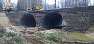 Фото: Начало строительство моста через р. Томилиха